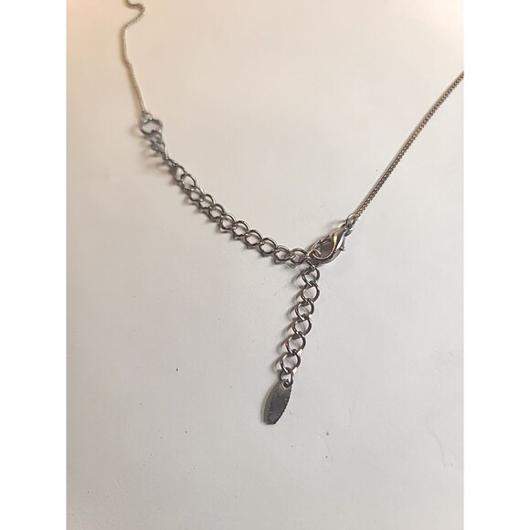 Vintage Stunning 32 " VCLM  Necklace Diamond Shaped Pendant Gold Tone - Picture 6 of 6